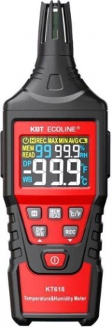 Анализатор воздуха КВТ КТ 618 kt "ecoline" термогигрометр [79144]