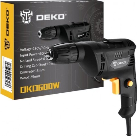 Дрель безударная сетевая DEKO DKD600W [063-4181]
