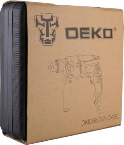 Дрель ударная сетевая DEKO DKID650W кейс (063-4092) [063-4092]