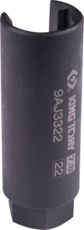 Головка для кислородных датчиков KING TONY 9AJ3322 3/8", 22 мм, разрезная, глубокая