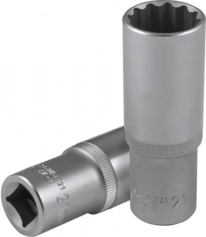 Головка двенадцатигранная с посадкой 1/2" JONNESWAY S04HD4721 глубокая 21 мм [049070]