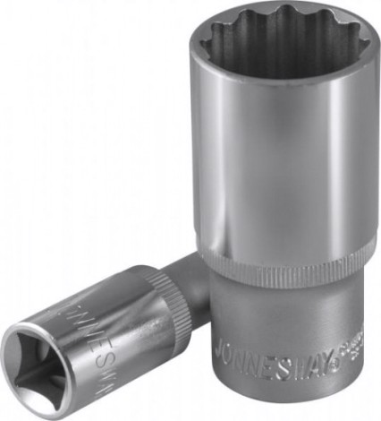 Головка двенадцатигранная с посадкой 1/2" JONNESWAY S04HD4722 глубокая 22 мм [049071]