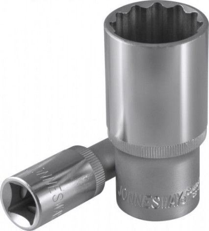 Головка двенадцатигранная с посадкой 1/2" JONNESWAY S04HD4726 глубокая 26 мм [049146]