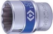Головка двенадцатигранная с посадкой 1/2" KING TONY 433017M 17 мм