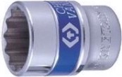 Головка двенадцатигранная с посадкой 1/2" KING TONY 433018M 18 мм