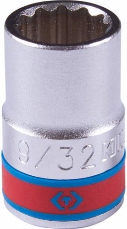 Головка двенадцатигранная с посадкой 1/2" KING TONY 433019S 19/32"