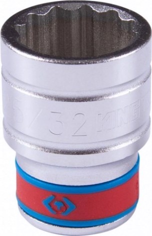 Головка двенадцатигранная с посадкой 1/2" KING TONY 433025S 25/32"