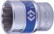 Головка двенадцатигранная с посадкой 1/2" KING TONY 433032M 32 мм