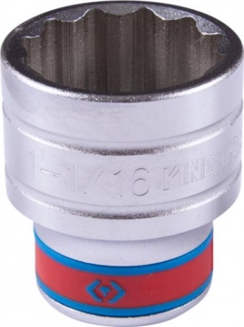 Головка двенадцатигранная с посадкой 1/2" KING TONY 433034S 1-1/16"