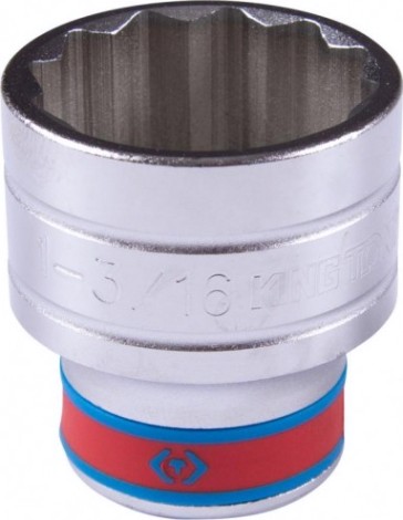 Головка двенадцатигранная с посадкой 1/2" KING TONY 433038S 1-3/16"