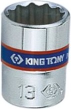 Головка двенадцатигранная с посадкой 1/4" KING TONY 233012M 12 мм