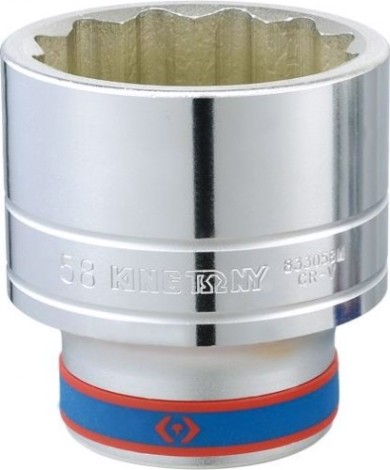 Головка двенадцатигранная с посадкой 1" KING TONY 833038M 38 мм
