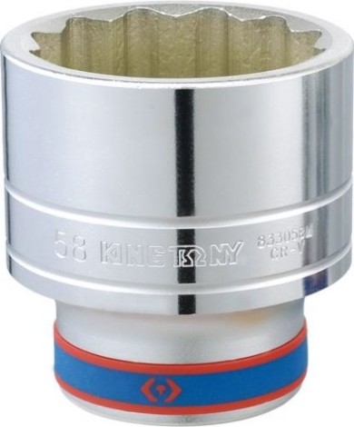 Головка двенадцатигранная с посадкой 1" KING TONY 833072S 2-1/4"