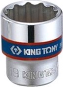 Головка двенадцатигранная с посадкой 3/8" KING TONY 333016М 16 мм [333016M]