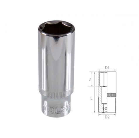 Головка шестигранная глубокая с посадкой 3/8" tolsen 16 мм TT16366 [TT16366]