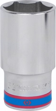 Головка шестигранная с посадкой 1/2" KING TONY 423532М 32 мм глубокая [423532M]
