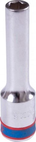 Головка шестигранная с посадкой 1/2" KING TONY 424509M 9 мм глубокая