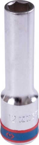 Головка шестигранная с посадкой 1/2" KING TONY 424512M 12 мм глубокая