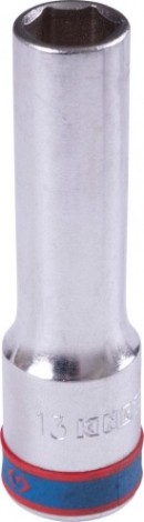 Головка шестигранная с посадкой 1/2" KING TONY 424513M 13 мм глубокая