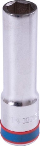 Головка шестигранная с посадкой 1/2" KING TONY 424514M 14 мм глубокая