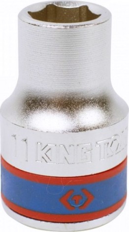 Головка шестигранная с посадкой 1/2" KING TONY 433511М 11 мм [433511M]