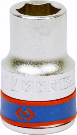 Головка шестигранная с посадкой 1/2" KING TONY 433512М 12 мм [433512M]