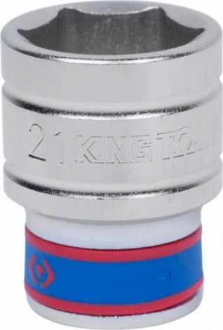 Головка шестигранная с посадкой 1/2" KING TONY 433521М 21 мм [433521M]
