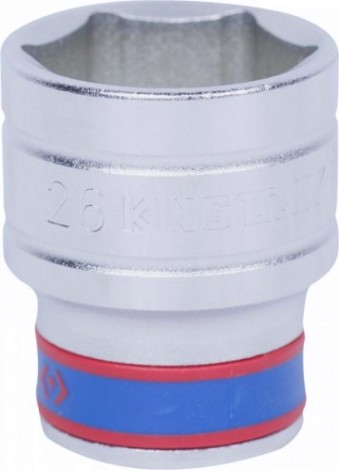 Головка шестигранная с посадкой 1/2" KING TONY 433526М 26 мм [433526M]