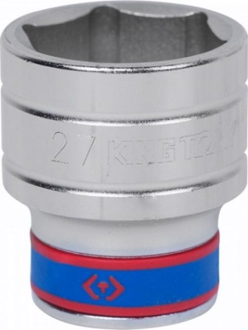 Головка шестигранная с посадкой 1/2" KING TONY 433527М 27 мм [433527M]