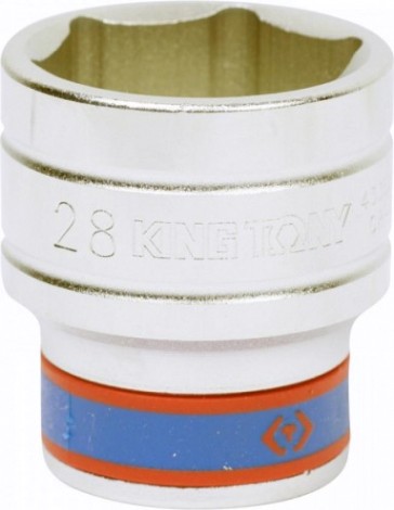 Головка шестигранная с посадкой 1/2" KING TONY 433528М 28 мм [433528M]