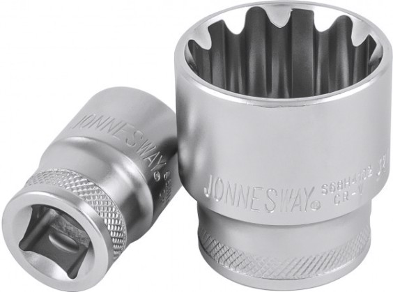 Головка шестигранная с посадкой 1/4" JONNESWAY S68H21055 super tech 5.5 мм, 7/32", E7 [046191]