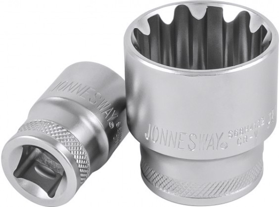 Головка шестигранная с посадкой 1/4" JONNESWAY S68H2106 super tech 6 мм, E8 [046192]