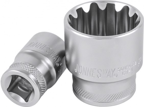 Головка шестигранная с посадкой 1/4" JONNESWAY S68H2107 super tech 7 мм, 9/32" [046193]