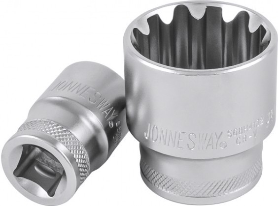 Головка шестигранная с посадкой 1/4" JONNESWAY S68H2113 super tech 13 мм, 1/2", E16 [046199]
