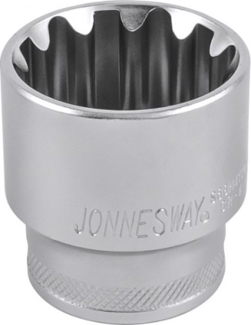 Головка шестигранная с посадкой 1/4" JONNESWAY S68H2113 super tech 13 мм, 1/2", E16 [046199]