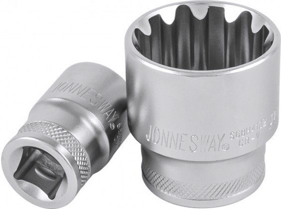 Головка торцевая JONNESWAY S68H4116 super tech (1/2"DR, 16 мм, 5/8", E20) [046213]