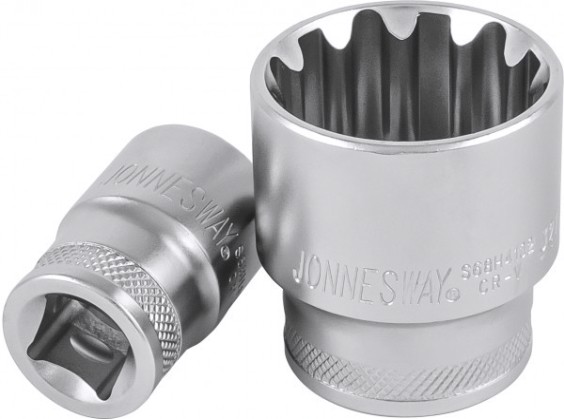 Головка торцевая JONNESWAY S68H4118 super tech (1/2"DR, 18 мм, 11/16", E22) [046215]