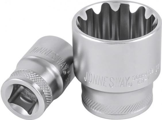 Головка торцевая JONNESWAY S68H4122 super tech (22 мм, 7/8", E28) [046219]