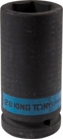 Головка торцевая ударная глубокая шестигранная 3/4 KING TONY 643528M 28 мм