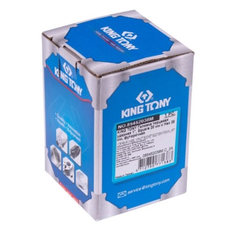 Головка торцевая ударная KING TONY 1" Square 20 мм 38 мм, футорочная [85452038M]