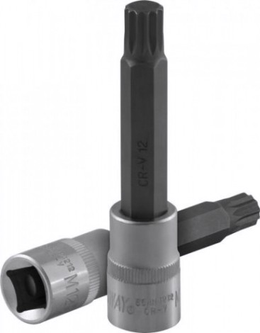 Головка TORX JONNESWAY S64H4212 Торцевая насадка 1/2"DR с вставкой-битой SPLINE, M [049466]