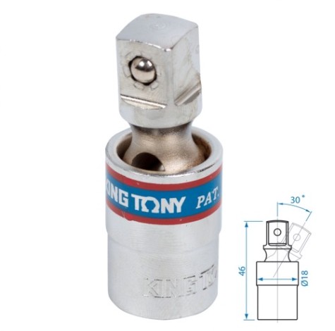 Кардан KING TONY 3794 шаровый 3/8" [3794]