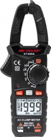 Клещи токоизмерительные КВТ КТ 200А kt "proline" цифровые [79129]