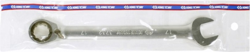 Ключ комбинированный трещоточный KING TONY 373217М 17 мм, с флажком [373217M]
