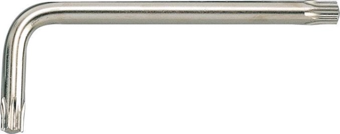 Ключ TORX KING TONY L-образный с отверстием TX 25 х 67,5 мм 114725R [114725R]