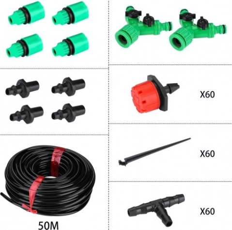 Комплект для капельного полива DEKO DKI50 с таймером [065-0959]