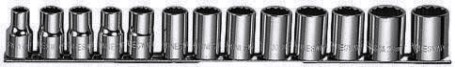 Набор головок 1/2" JONNESWAY S05H4113S 12-гранных MAXI-DRIVE 1/2"DR 10-24 мм 13 предметов [049078]