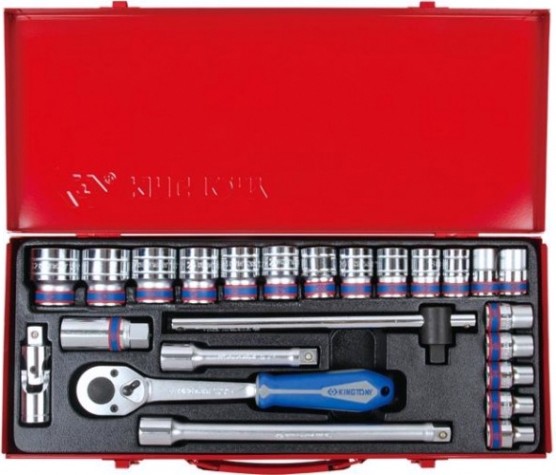 Набор головок 1/2" KING TONY 4028MR 1/2", 24 предмета
