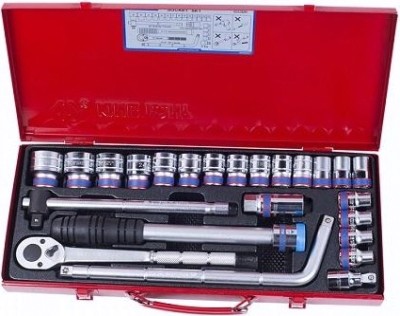 Набор головок 1/2" KING TONY 4033MR двенадцатигранные, 10-32 мм 24 предмета [4033MR03]