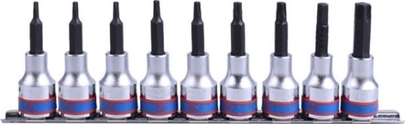 Набор головок 1/2" KING TONY 4119PR10 1/2", 9 предметов TORX